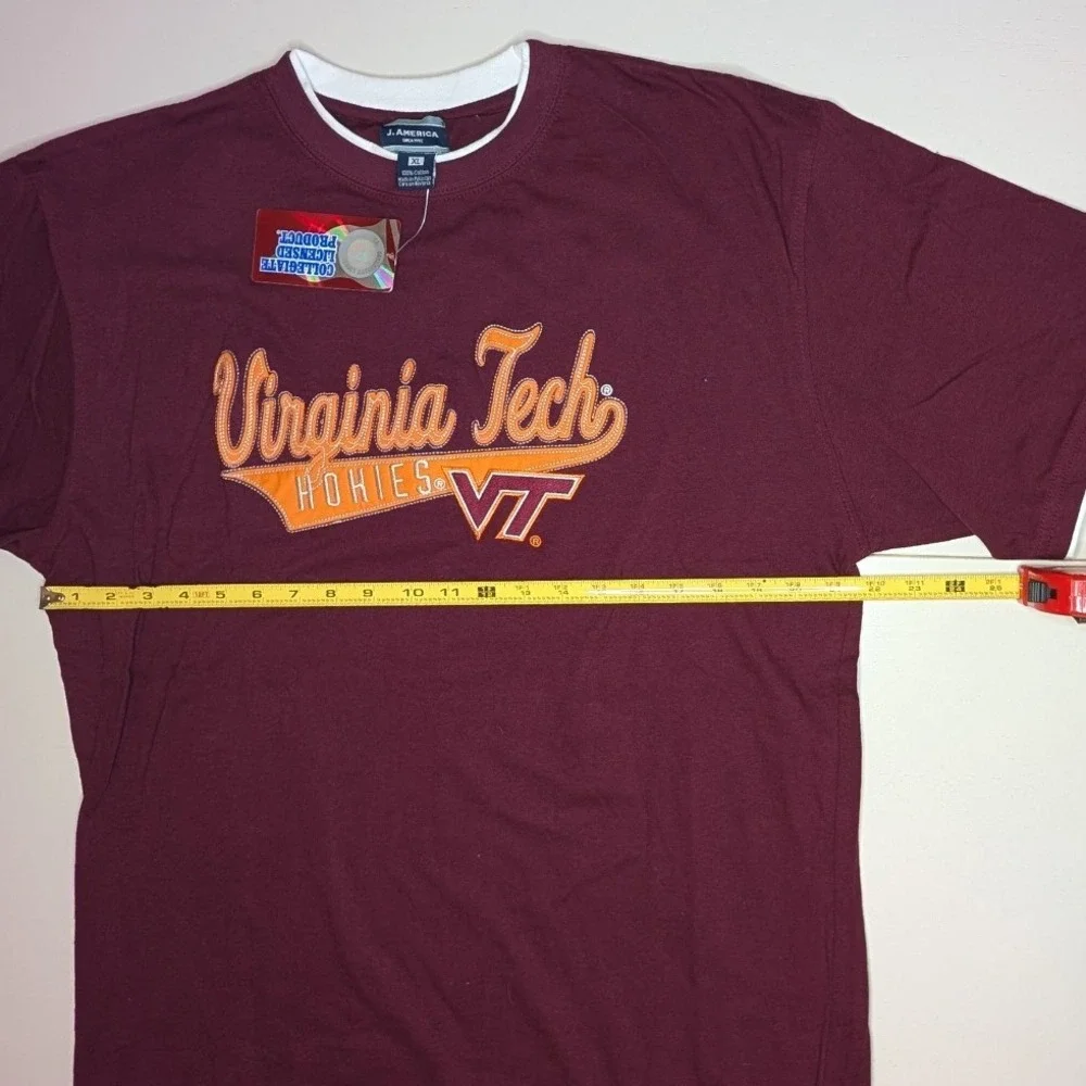 Virginia Tech Hokies NCAA J. America Maroon T-Shirt -‎ XL